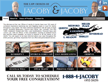 Tablet Screenshot of jacobyandjacoby.com